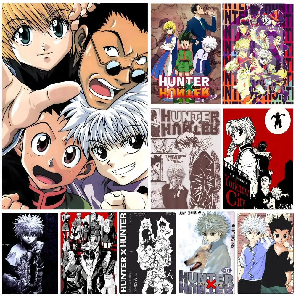 Anime H-Hunter x H-Hunter Poster HD art, waterproof, sticky wall, home decoration (living room, bedroom, bar), aesthetic