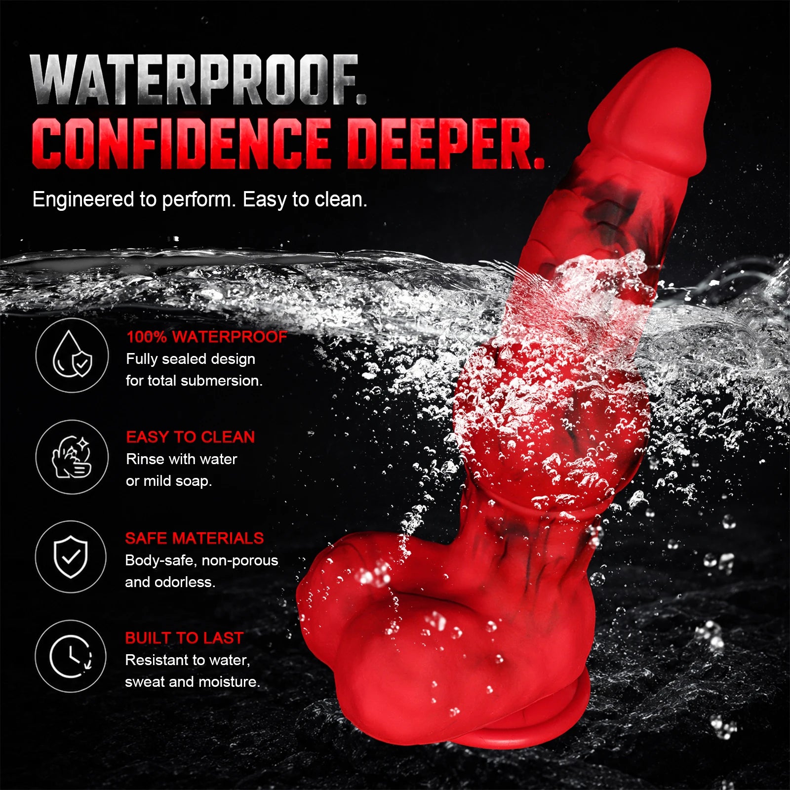 Big Long Knot Dildo Realistic Dog Wolf Penis Thick Huge Suction Cup Dog Dildo Anal Plug Adult Sex Toys for Women Men Gay