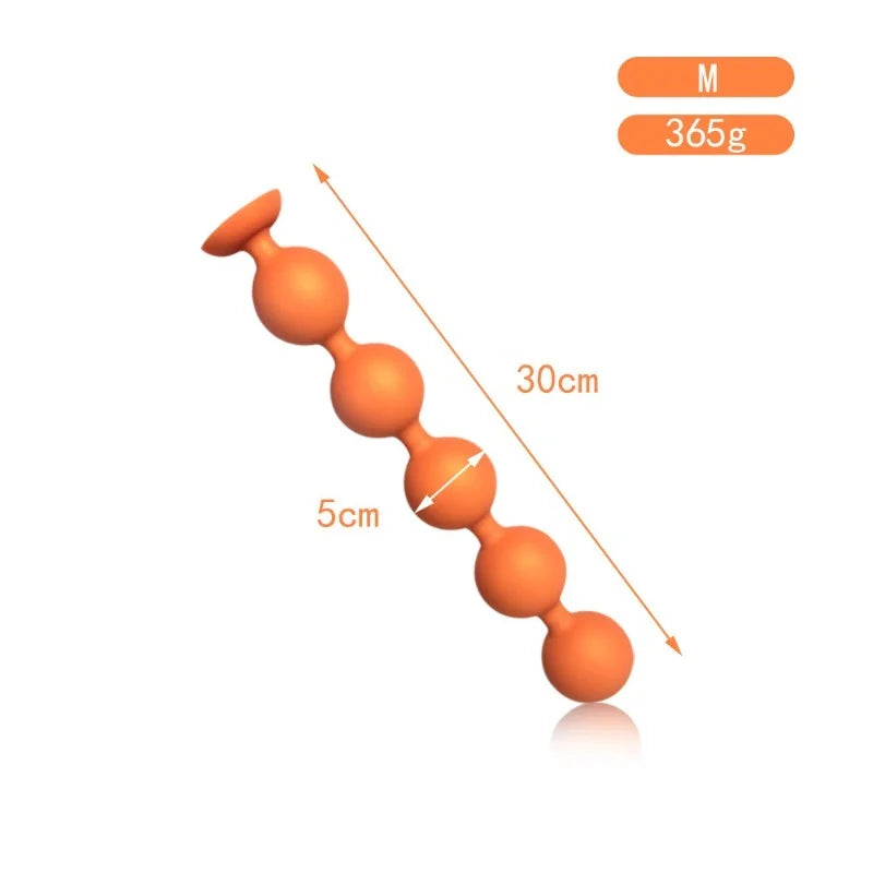 Large Silicone Anal Bead & Plug