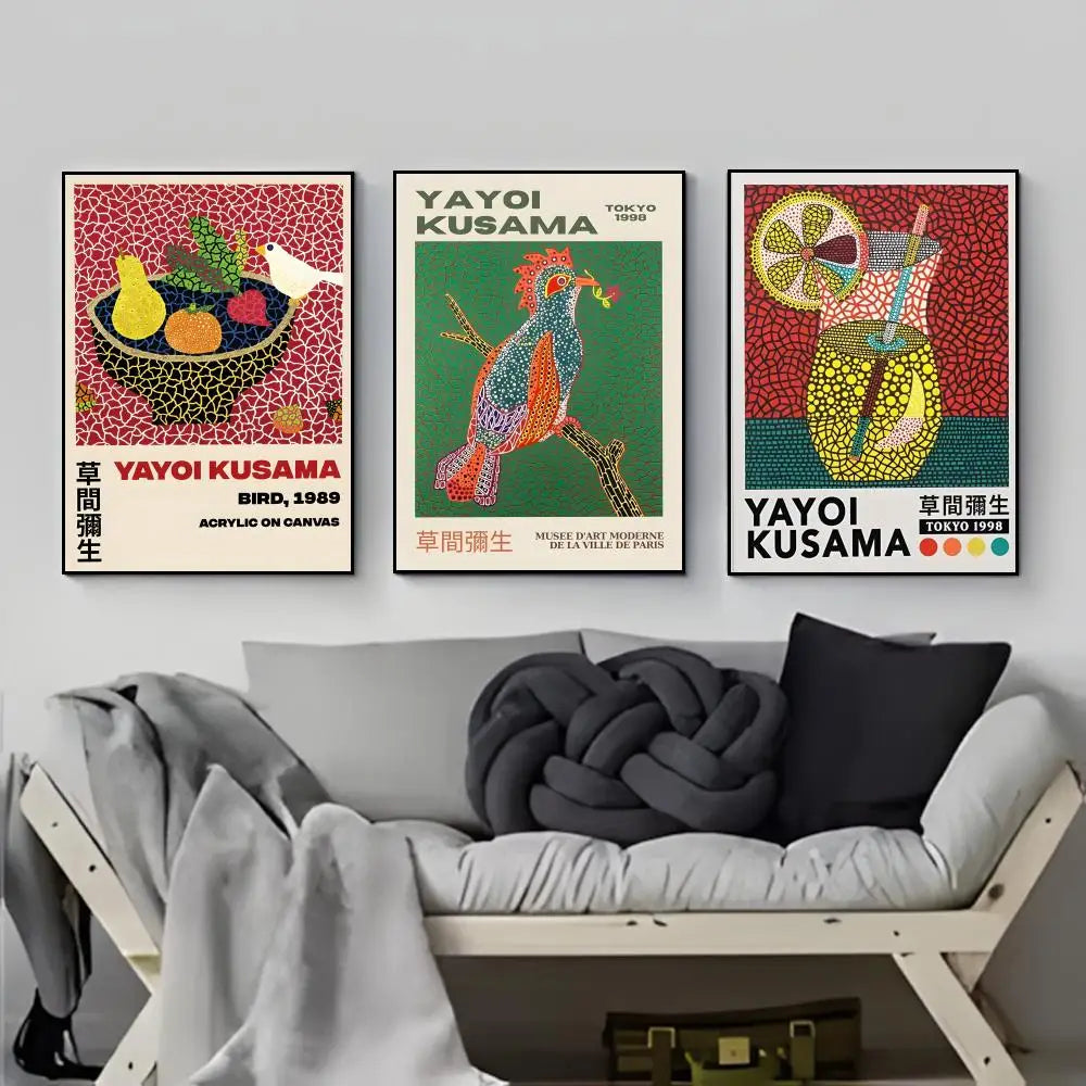 Yayoi Kusama Waterproof Art Wall Poster