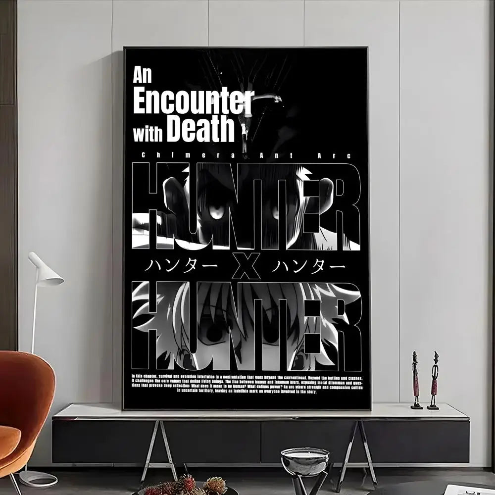 H-Hunter × Hunter Poster High-Definition Posters, Wall Art for Living Room and Home Decor.