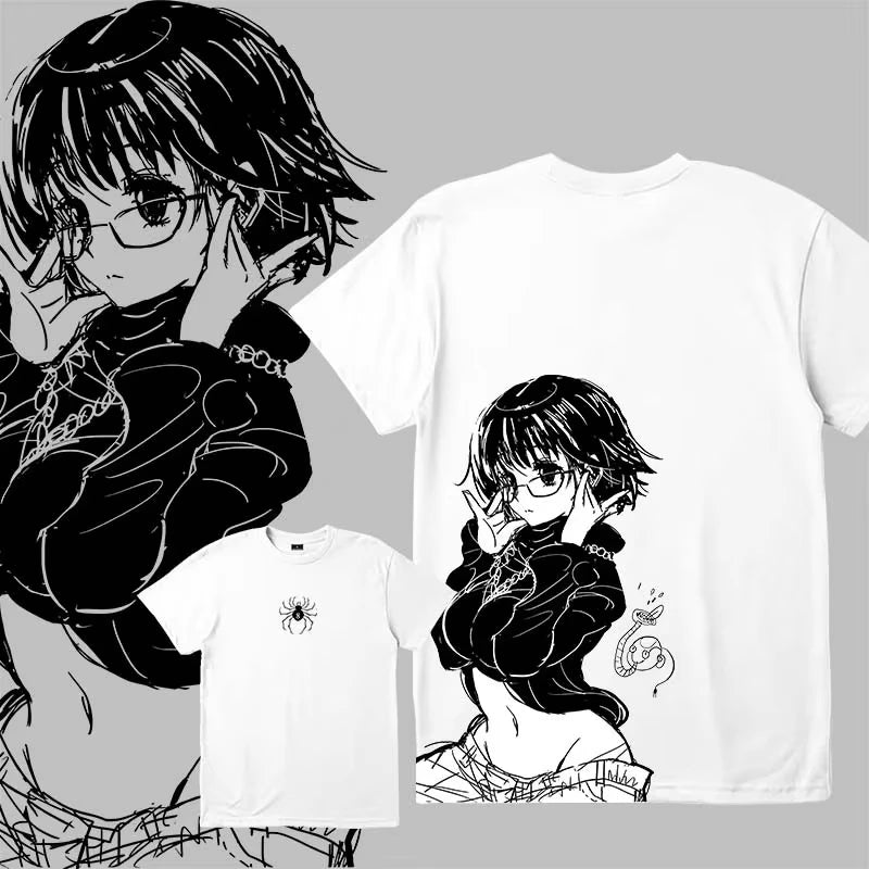 Hunter x Hunter Oversized Unisex T-shirt Streetwear Trendy Cotton New Model personality Clothes Couples Y2k Short Sleeves tee