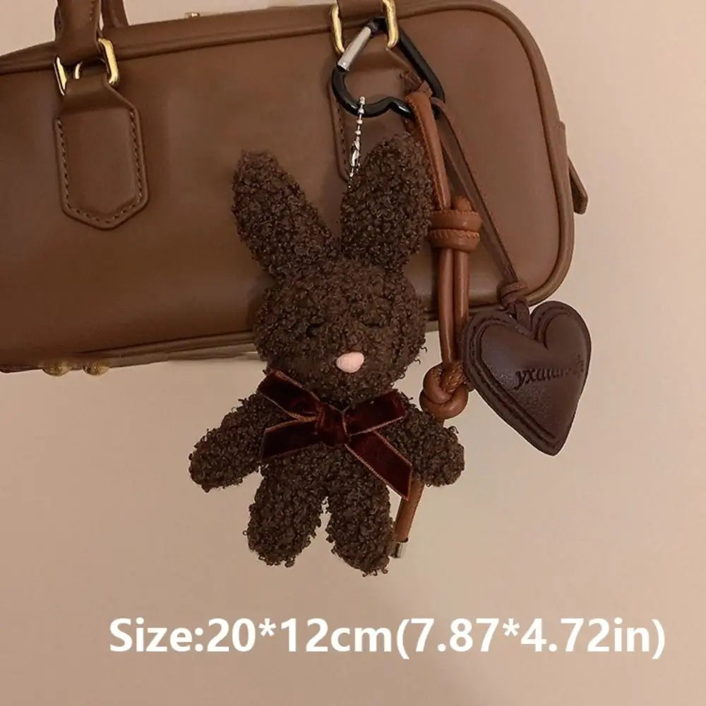 Plush Bunny Bag Charm Keychain