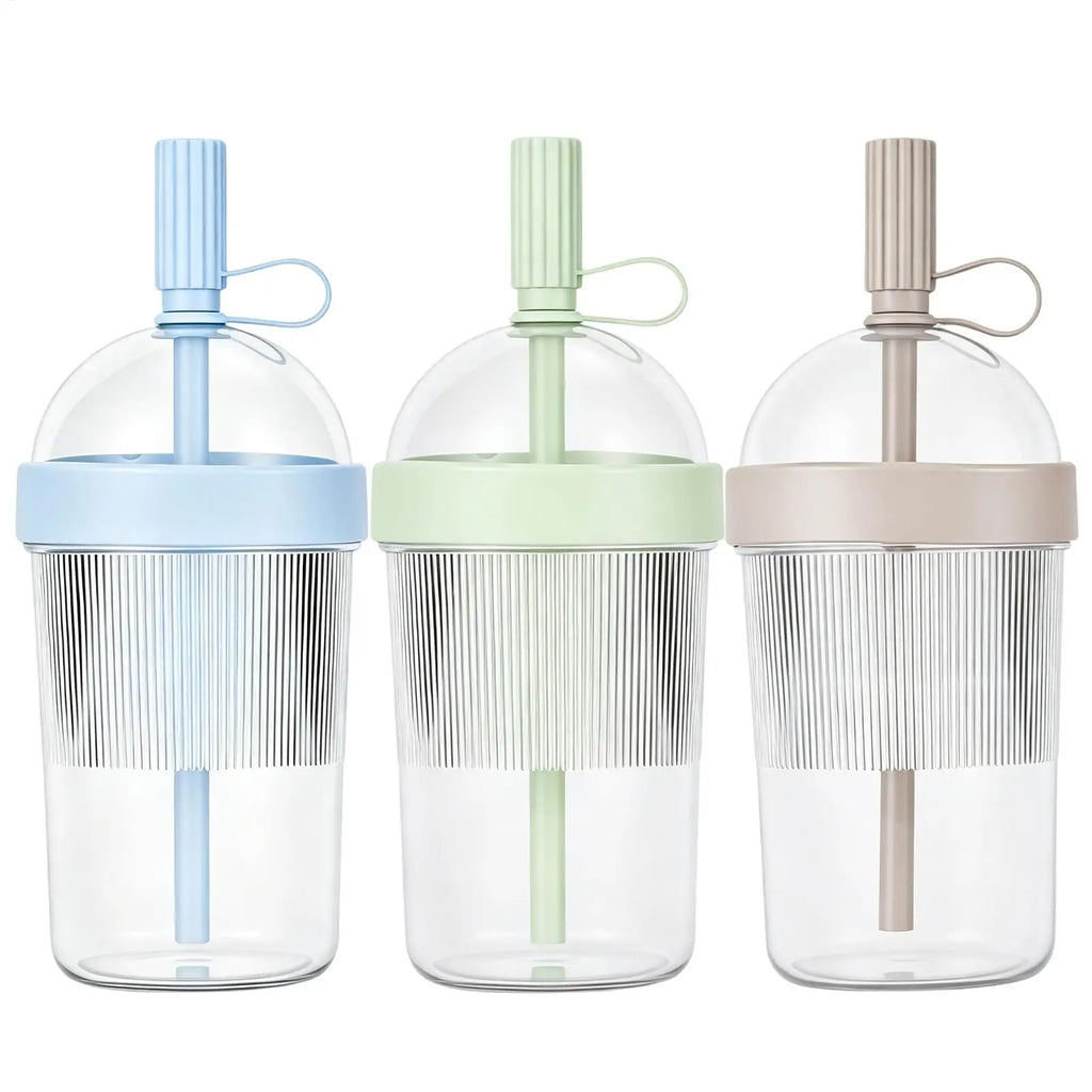 17 oz Reusable Coffee Tumbler with Lid & Straw