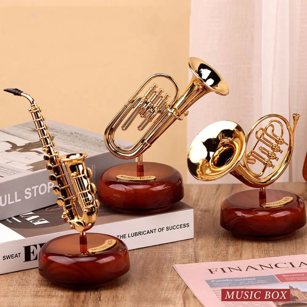 Nordic Phonograph Music Box Figurine