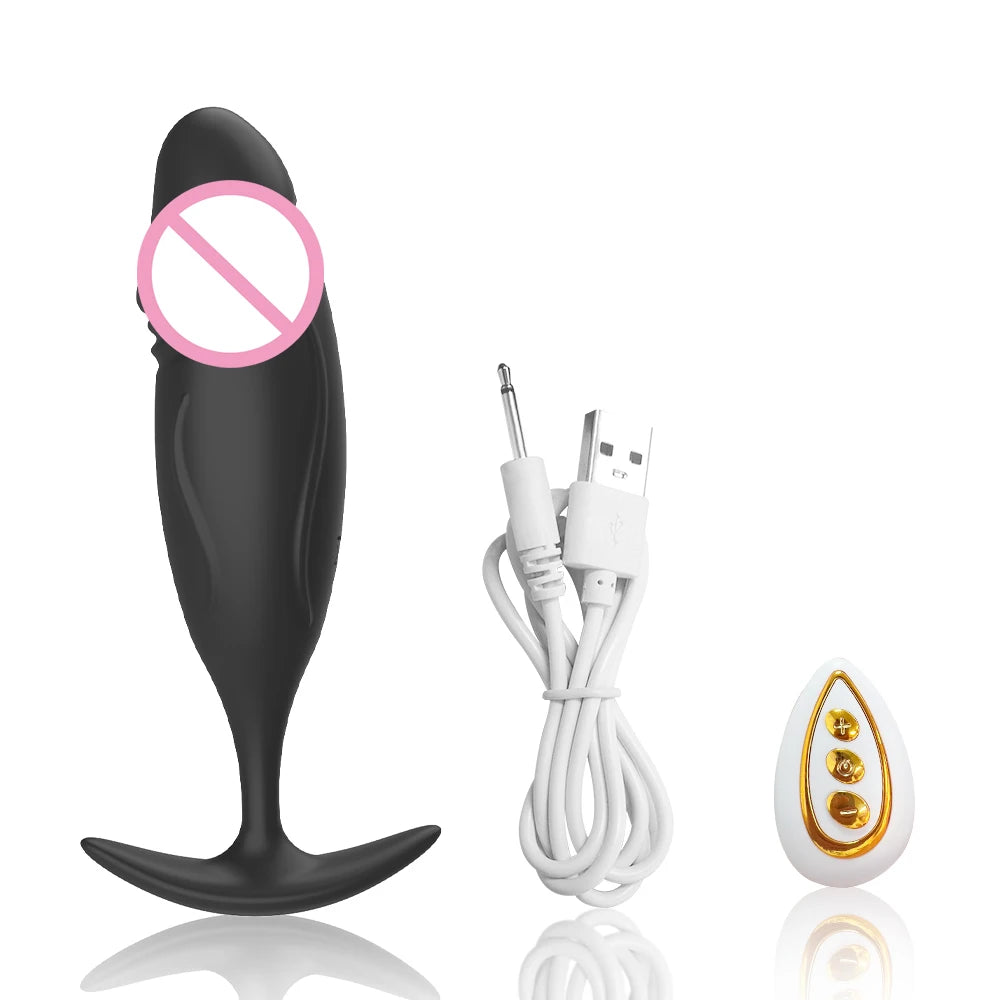 Remote-Control Vibrating Anal Plug