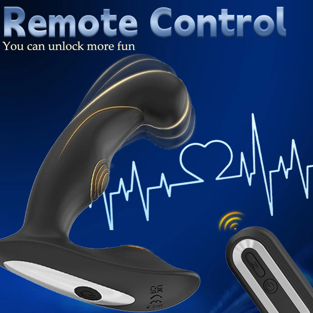 Remote-Control Vibrating Anal Plug – 10 Modes