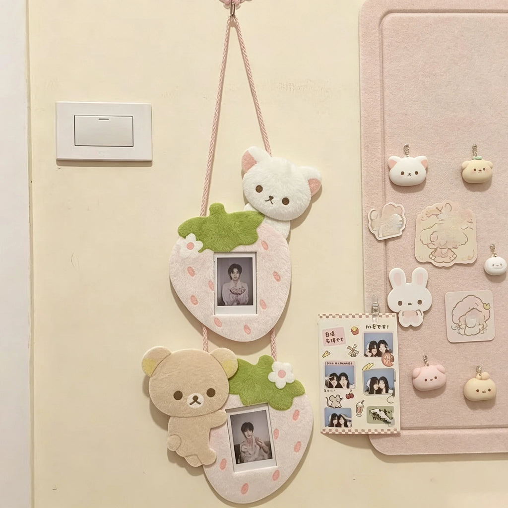Strawberry Bear Connected Photo Frame Wall Decor