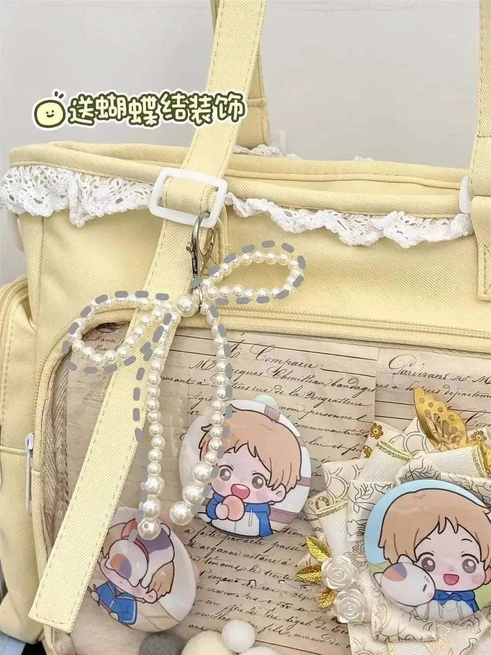 Japanese Lolita Transparent Ita Tote Bag