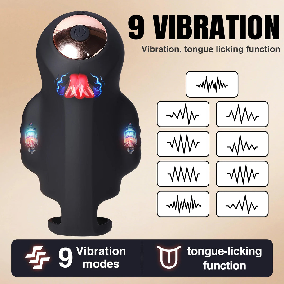 App-Control Triple-Motor Male Stroker