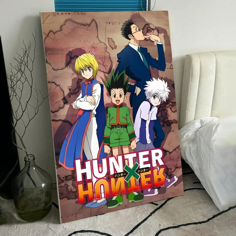 Anime H-HUNTERXHUNTER Poster Wall art print art suitable for living room bedroom bar parlor home decor gift
