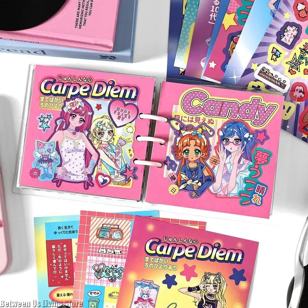 20-Sheet Vintage Anime Girl Y2K Sticker Set