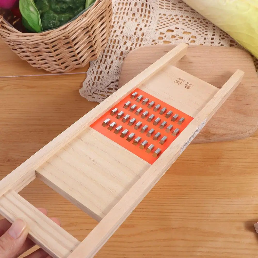 Wooden Hand-held Kitchen Tools Cucumber Gadgets Potato Vegetable Cutter Cheese Slicer Food Grater Peeler