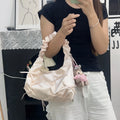 Coquette Bow Satin Hobo Bag