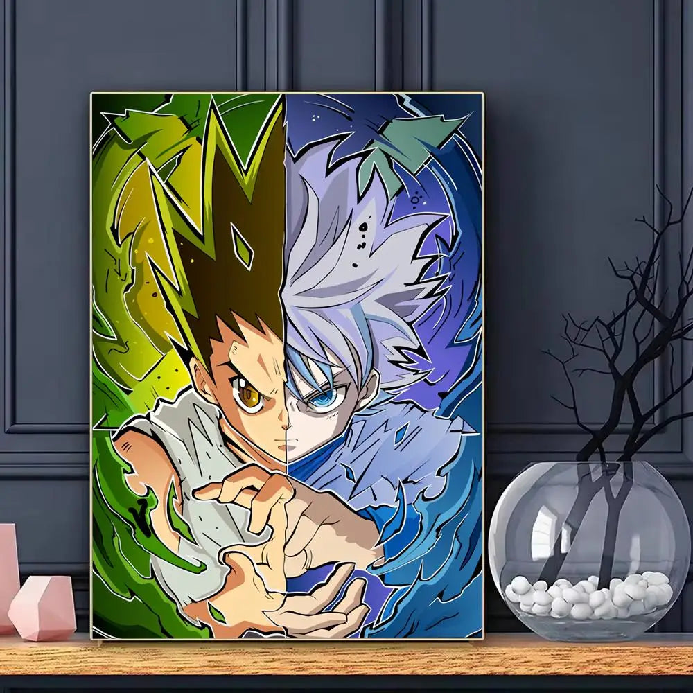 Anime H-Hunter x H-Hunter Poster HD Art Decorative Wall Art Waterproof Home Décor for Living Room Bedroom Café Stylish Gift