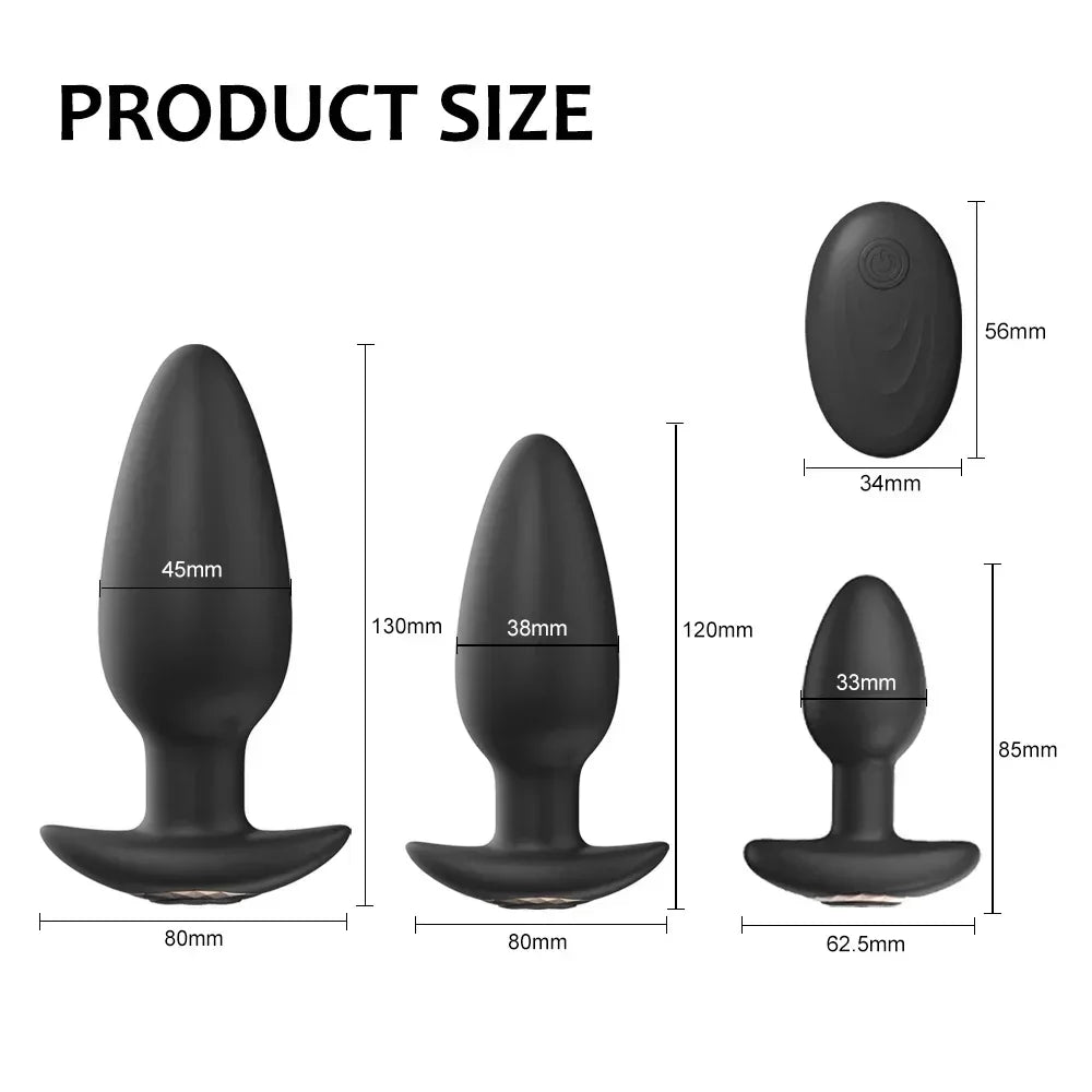 Wireless Remote Vibrating Anal Plug