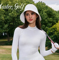 MG Autumn Golf Elastic Shirt Women Long Sleeve Slim T-shirt White Short Skirt Ladies Ruffle Pleated Tutu Skirts with Inner Short