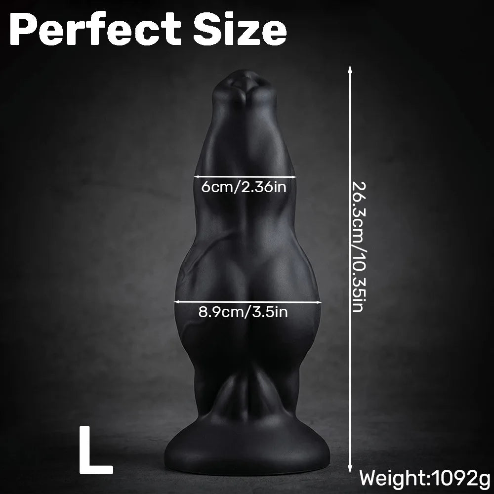 Silicone Animal-Style Strap-On Dildo