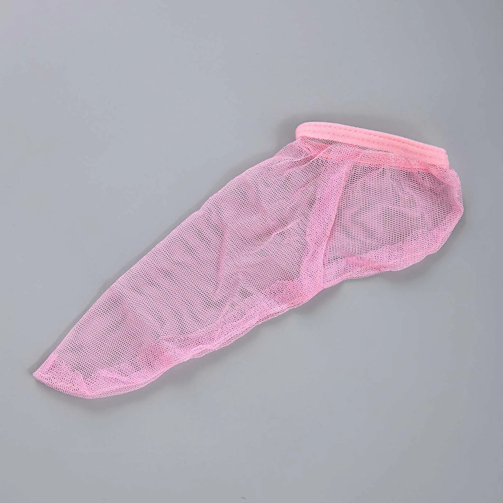 Sexy Men Fishnet Elephant Trunk Thong See Through Transparent Mesh Penis Sleeve Pouch Backless Mini Panties Exotic Sissy Bikini