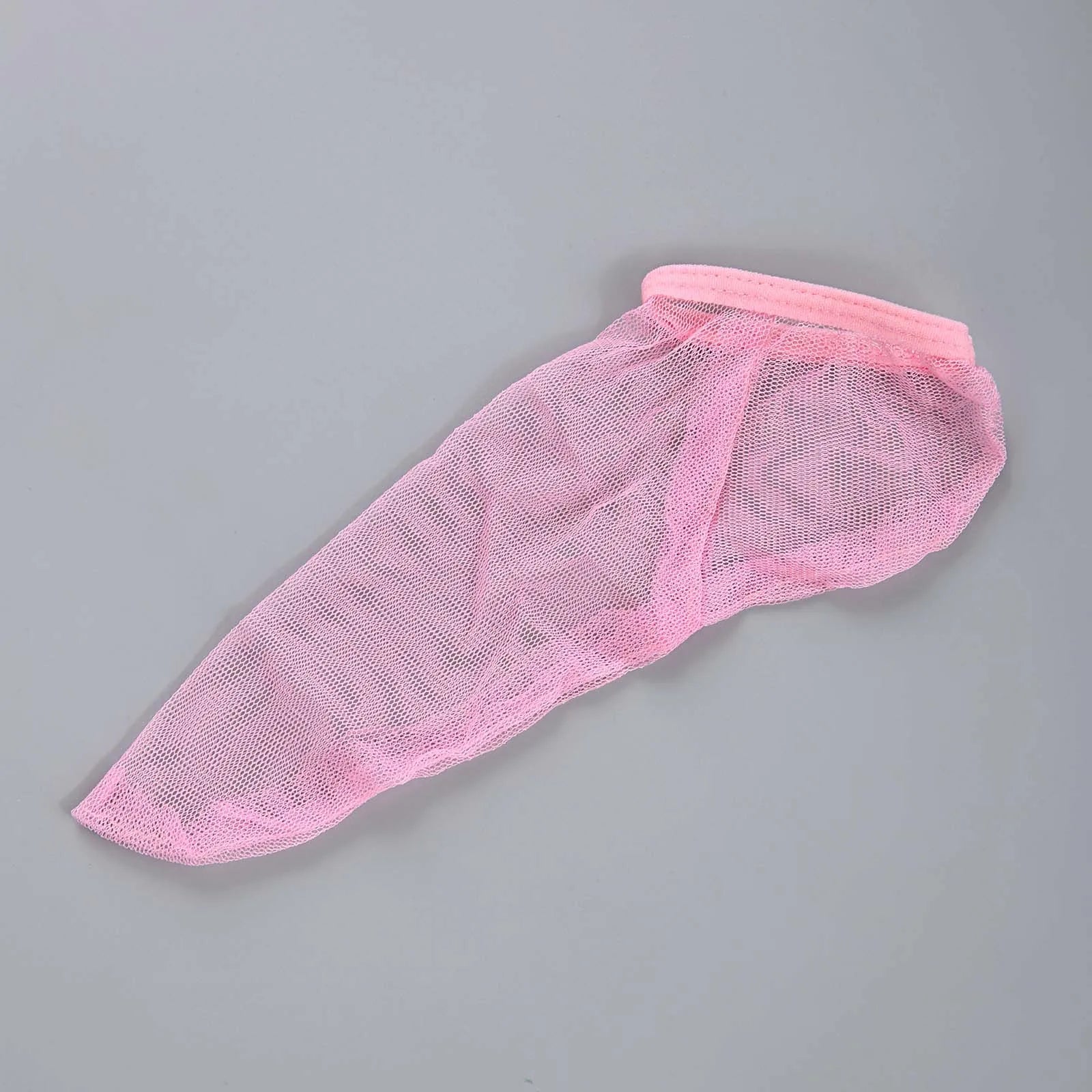 Sexy Men Fishnet Elephant Trunk Thong See Through Transparent Mesh Penis Sleeve Pouch Backless Mini Panties Exotic Sissy Bikini