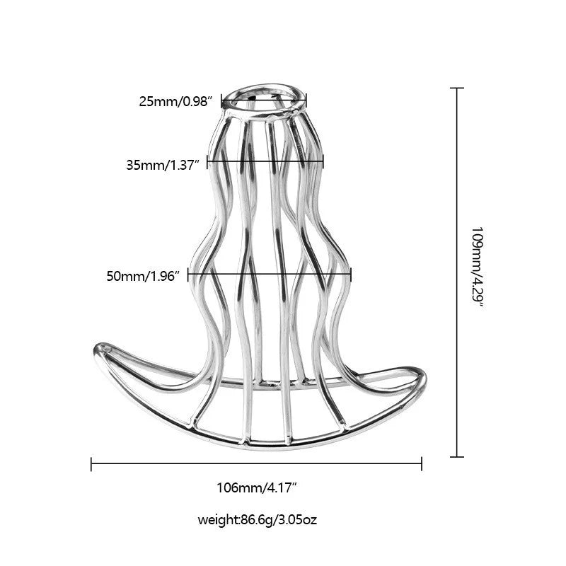 Hollow Stainless Steel Anal Plug
