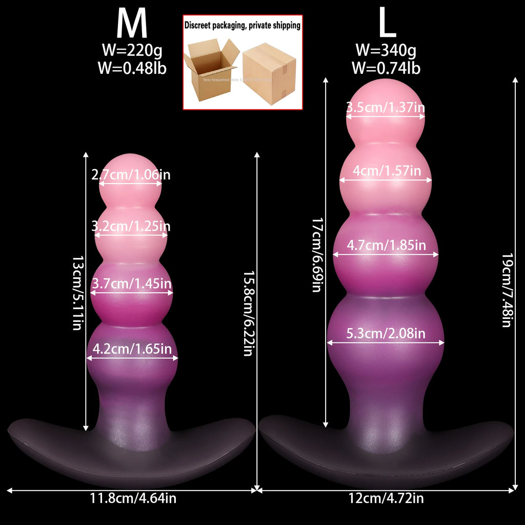 Wearable Large-Knot Anal Plug
