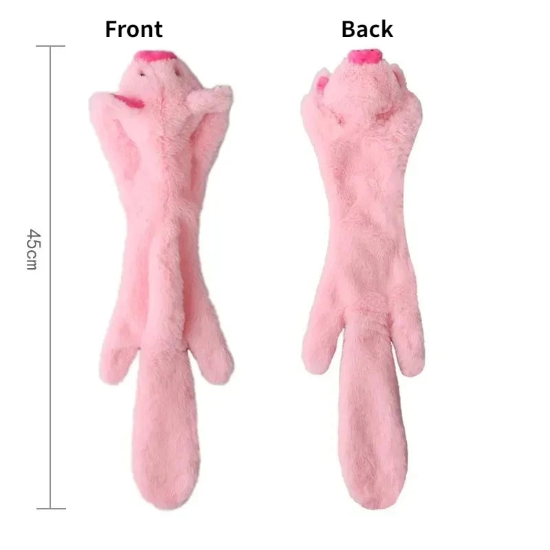 No-Stuffing Animal Squeaky & Crinkle Dog Toy