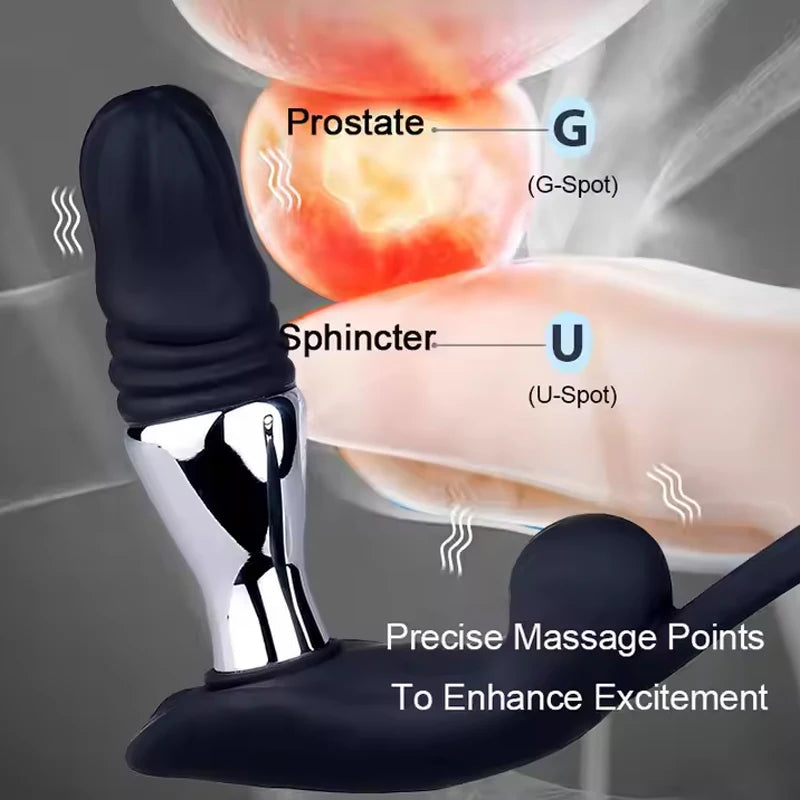 Remote-Control Electro-Stimulation Prostate Massager