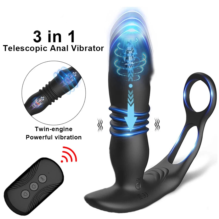 Wireless-Control Vibrating Prostate Massager