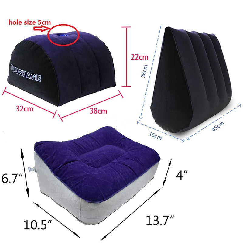 Inflatable Couple Positioning Wedge Cushion