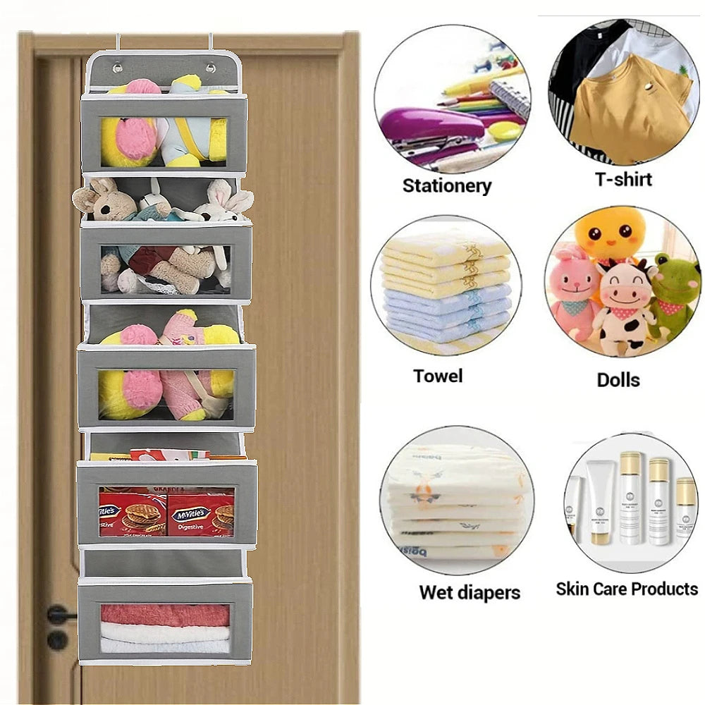 5-Shelf Over-Door Hanging Storage Organizer