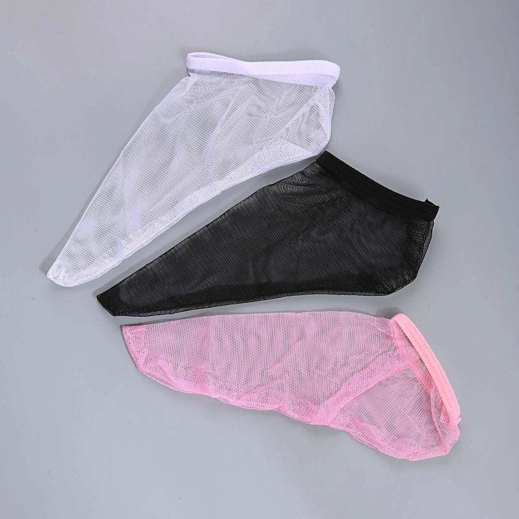 Sexy Men Fishnet Elephant Trunk Thong See Through Transparent Mesh Penis Sleeve Pouch Backless Mini Panties Exotic Sissy Bikini