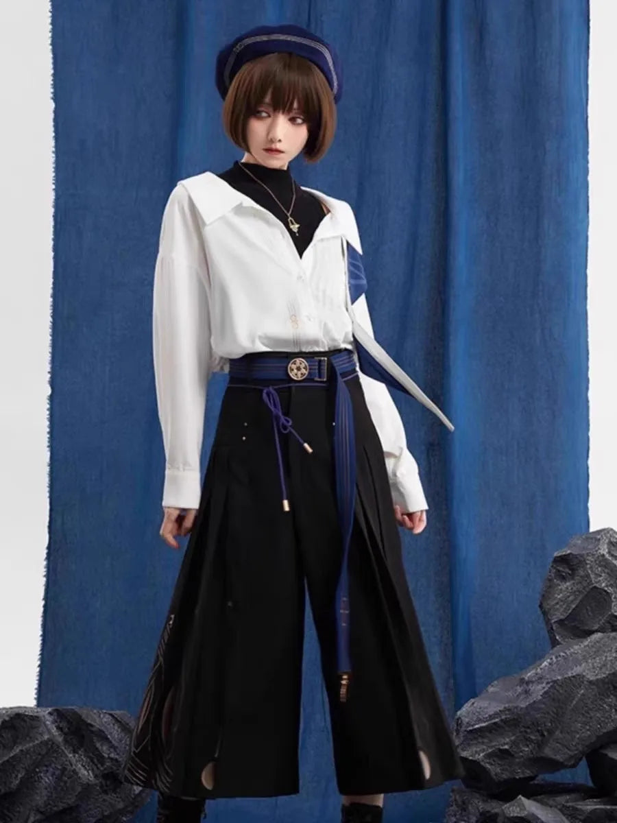 Genshin Impact Official Merch MiHoYo Original Theme Wanderer Shirt Suit Tote Bag Culotte Pants Scarf Beret Necklace Brooch