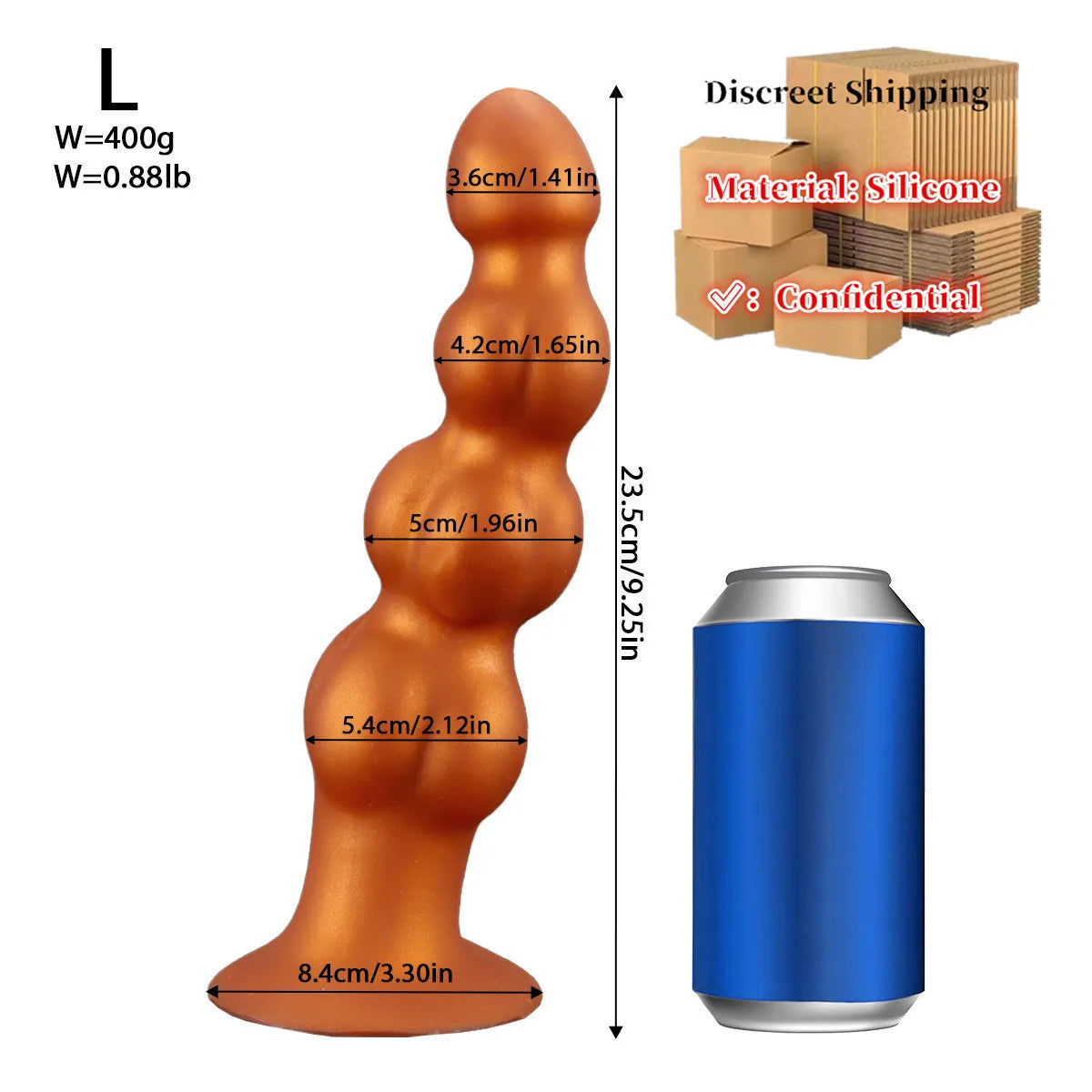4-Ball Silicone Anal Bead & Plug