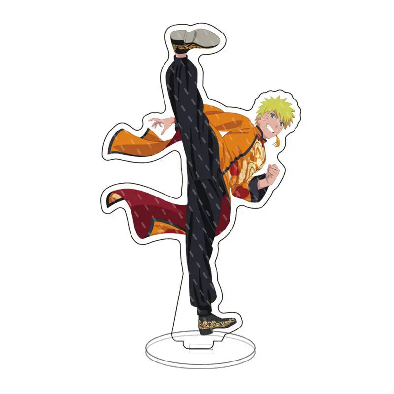 Japan Naruto Acrylic Stand Shippuden Uchiha Sasuke Sakura Desktop Decoration Doll anime figure character Christmas gift 15cm