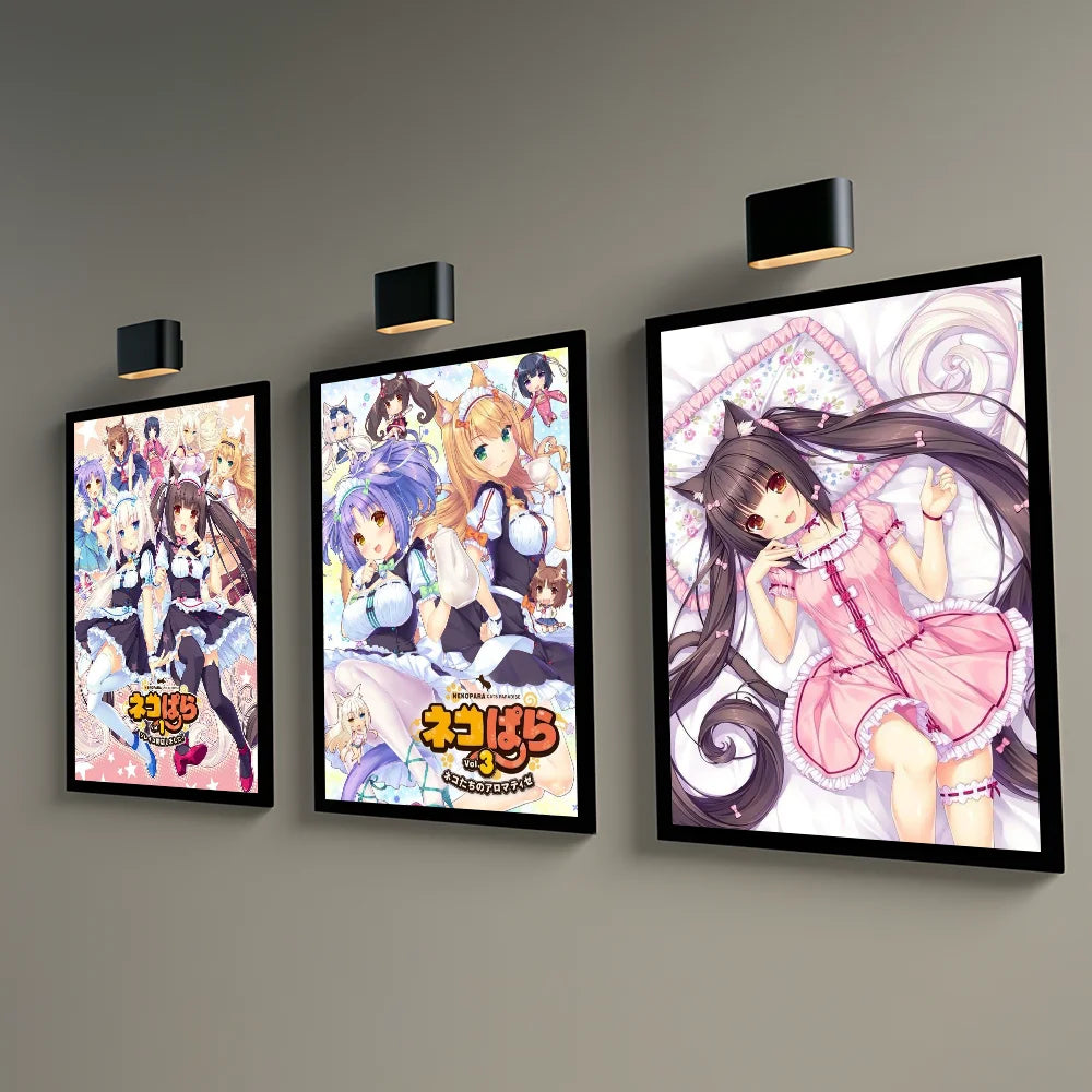 Nekopara Kawaii Girl Waterproof Wall Poster