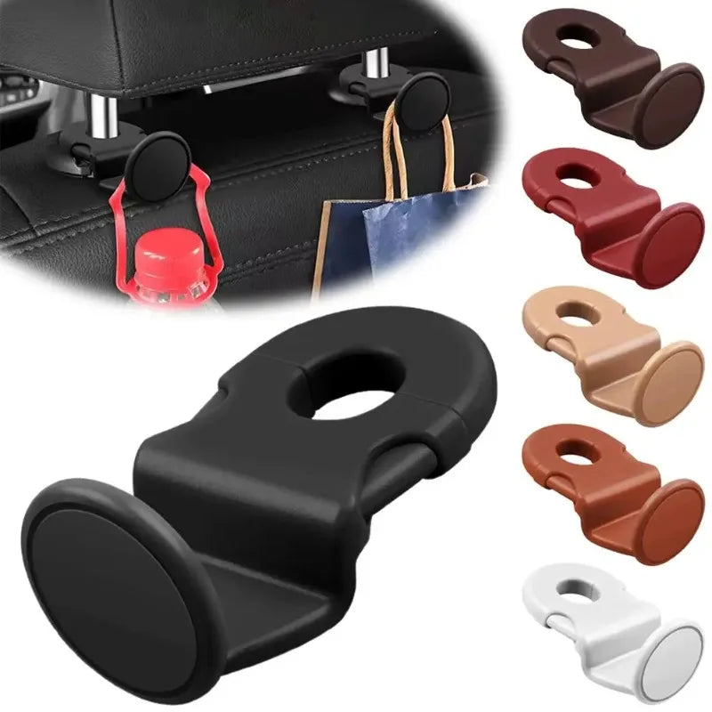 2-Piece Heavy-Duty Car Headrest Hooks