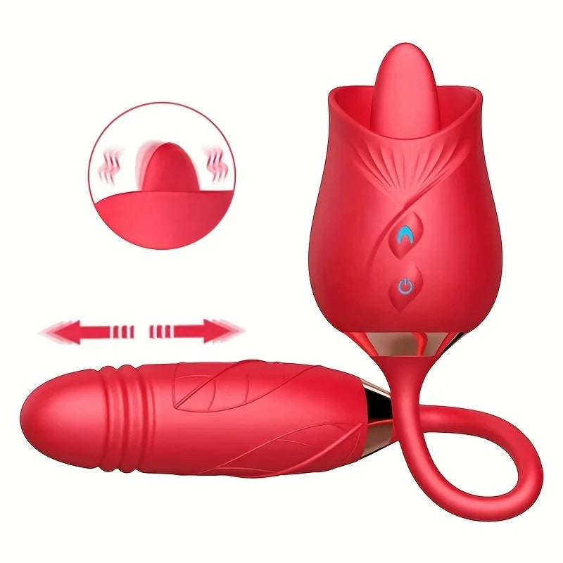 USB-Rechargeable Retractable Wand Vibrator