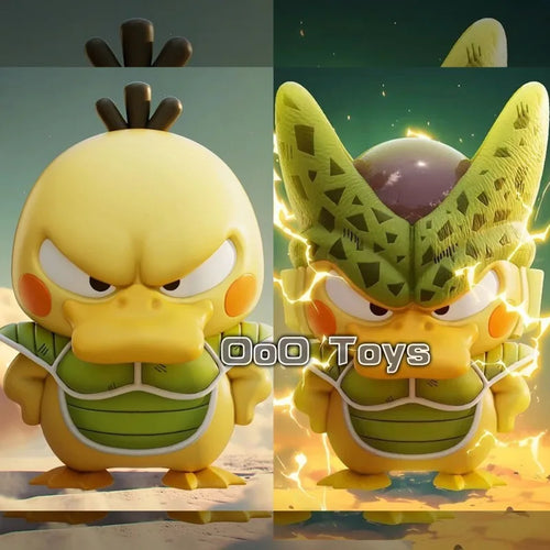 10-12cm Anime Figure Dragon Ball Z Cell Cosplay Psyduck Action Figure Toys Halloween Gift Doll