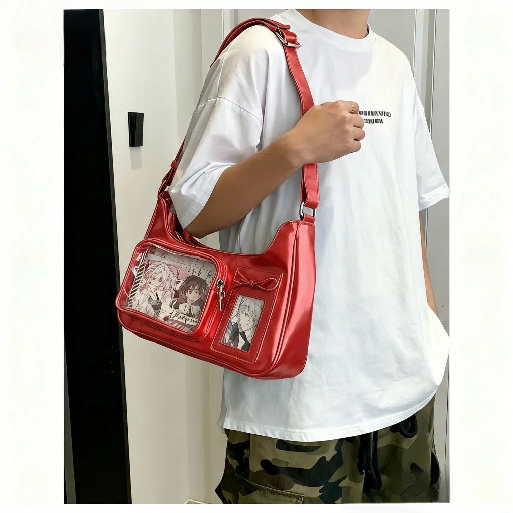 Harajuku Transparent Ita Shoulder Bag