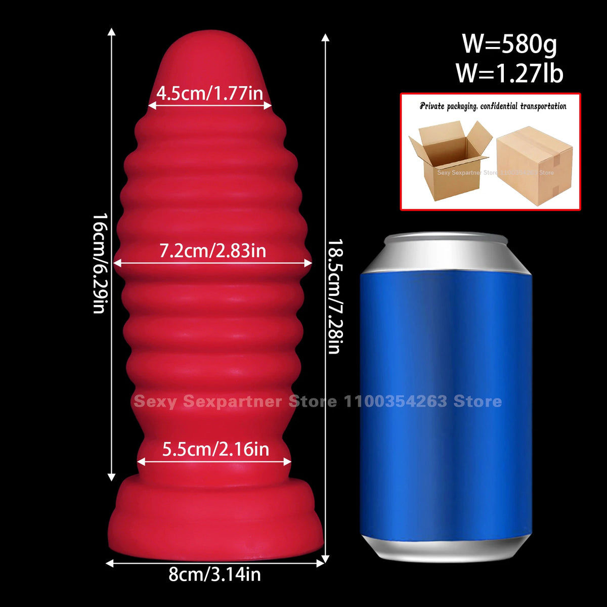 Rotating Bolt-Style Silicone Anal Plug