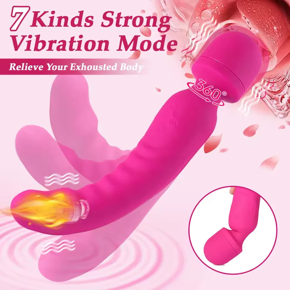 Dual-Motor 7-Speed Wand Vibrator