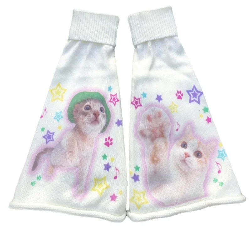 Kawaii Cat Knit Lolita Leg Warmers