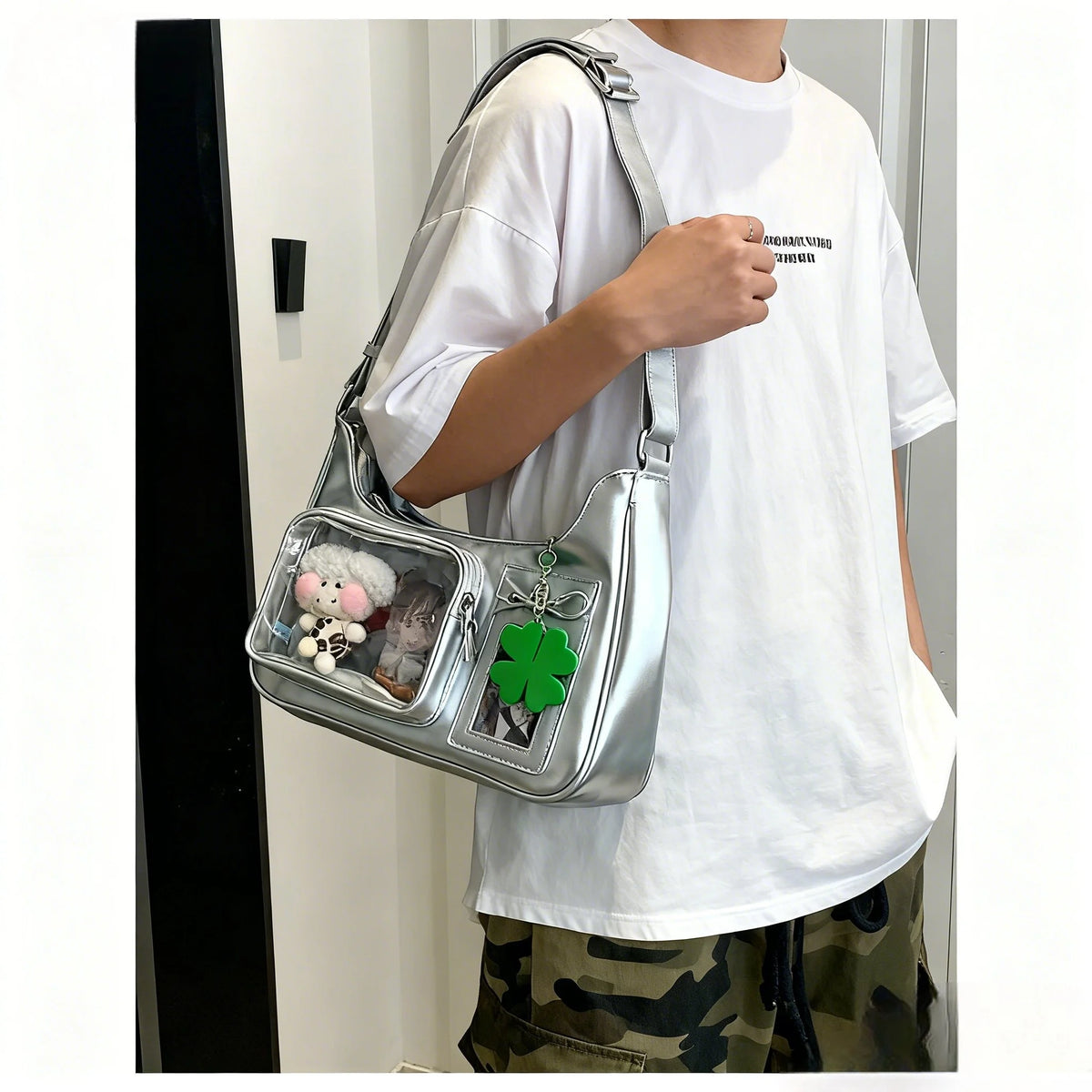 Harajuku Transparent Ita Shoulder Bag