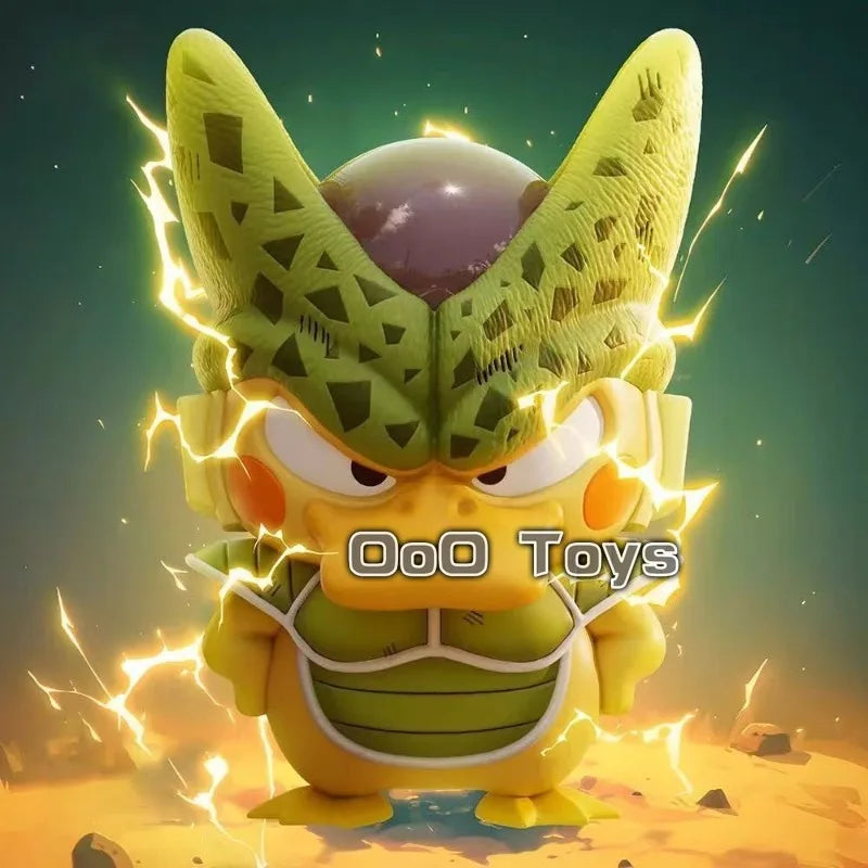 10-12cm Anime Figure Dragon Ball Z Cell Cosplay Psyduck Action Figure Toys Halloween Gift Doll