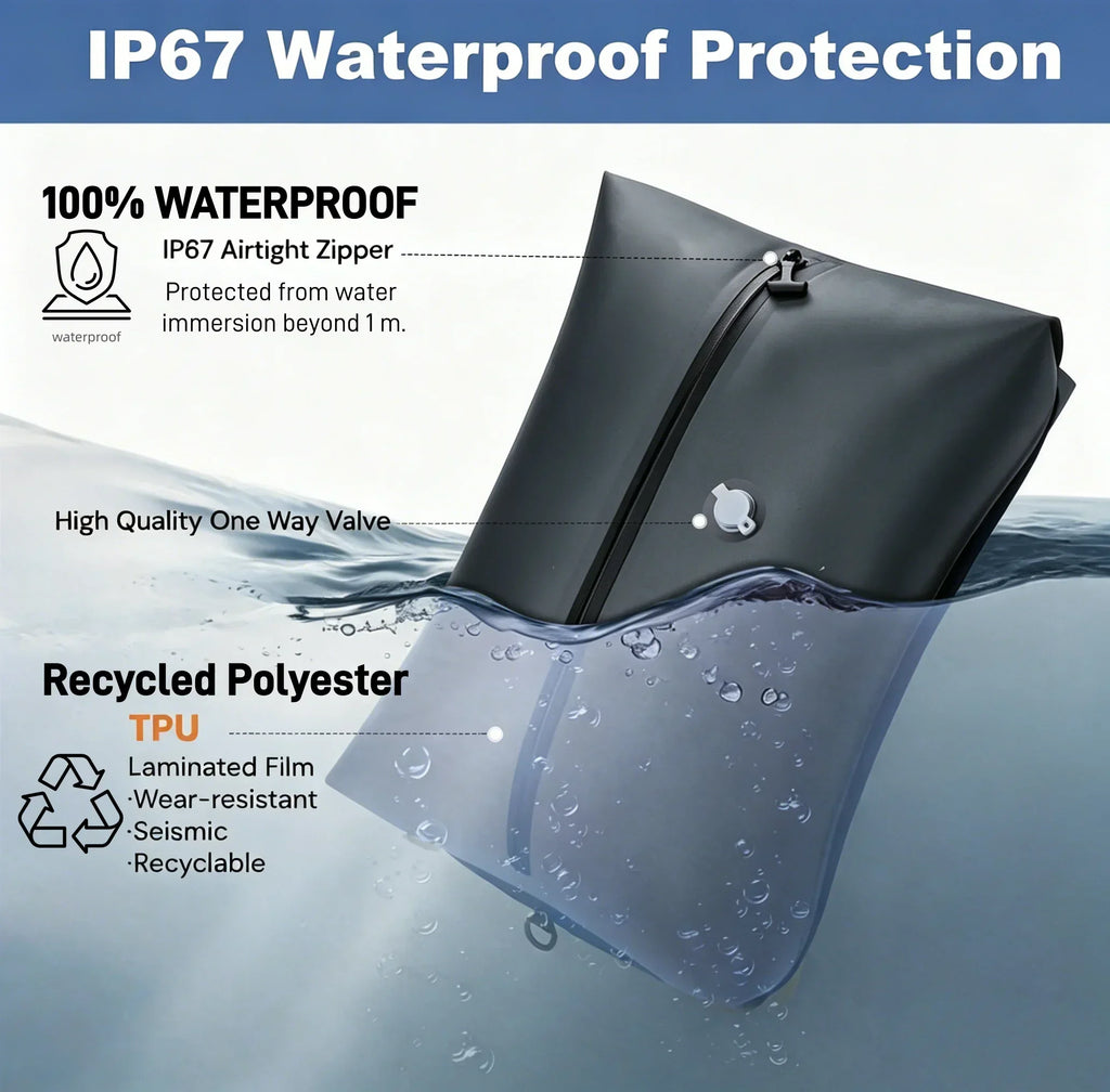 Vacuum Compression Travel Bags with USB Pump
