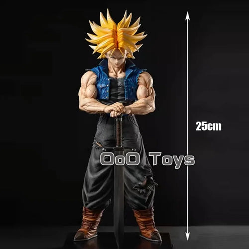 25cm Anime Dragon Ball Z Trunks Figure Future Trunks GK Action Figures PVC Statue Collection Model Toys Gifts