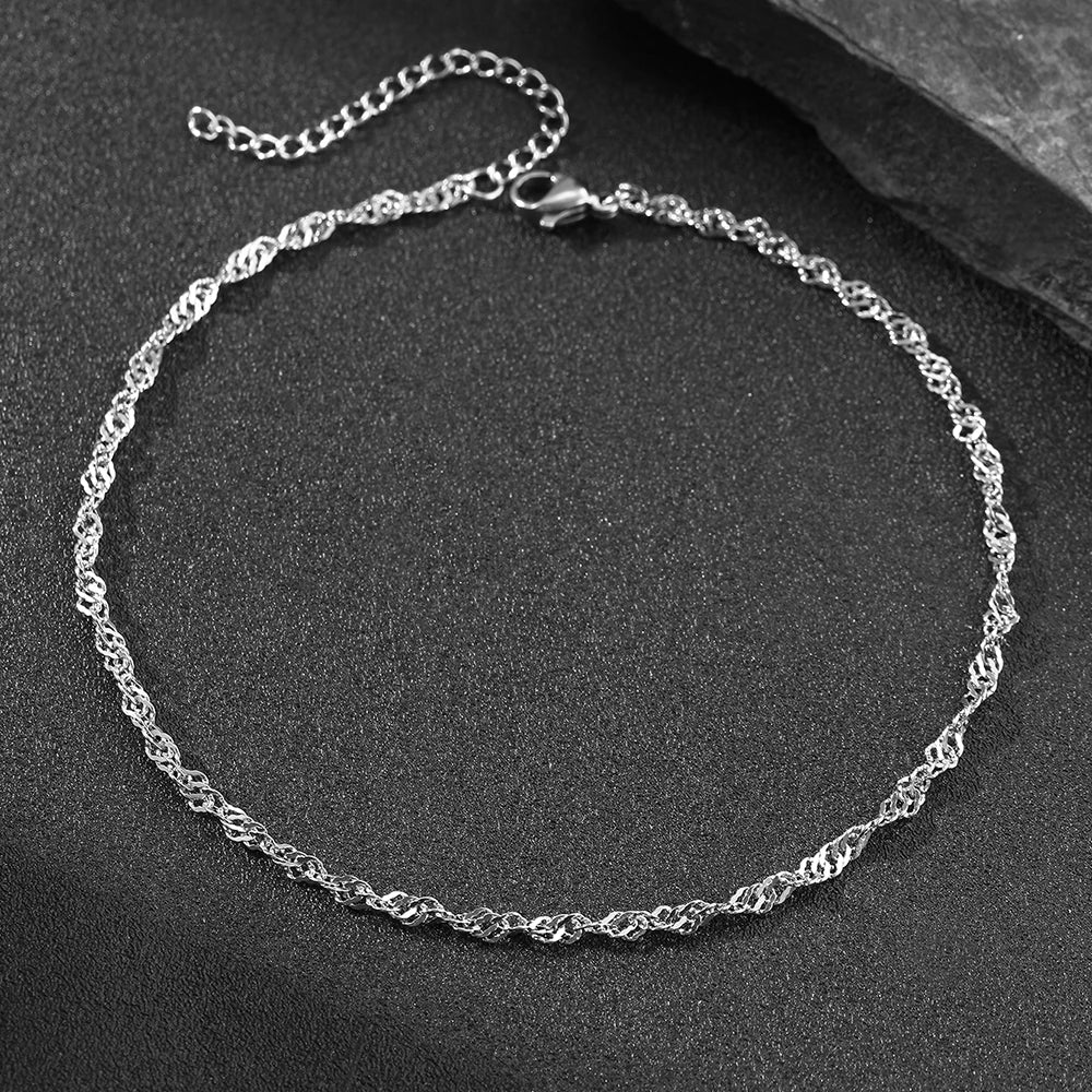 Women's Delicate Stainless Steel Chain Anklet