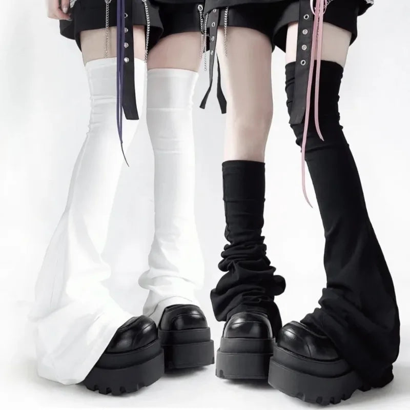 Harajuku Punk Over-Knee Horn-Cuff Leg Warmers