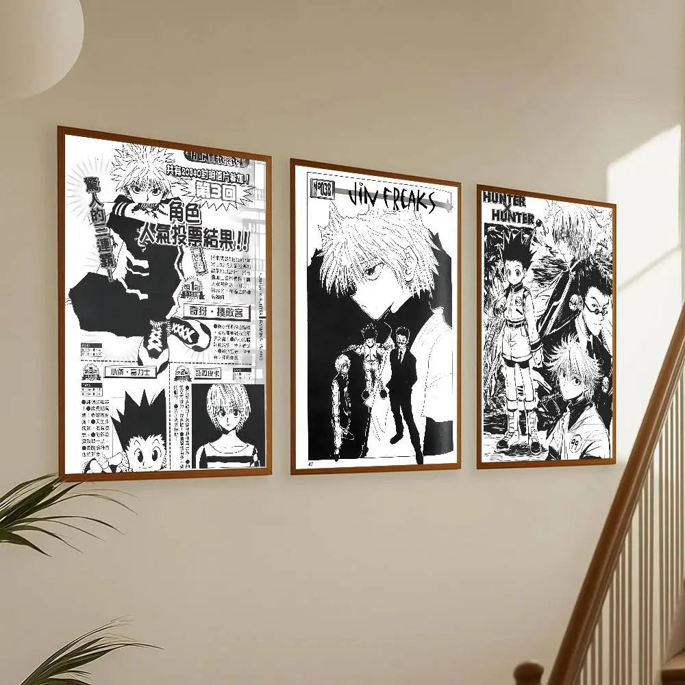 H-Hunter x hunter Paper Print Home Living Room Bedroom Entrance Bar Cafe Art Painting Decoration